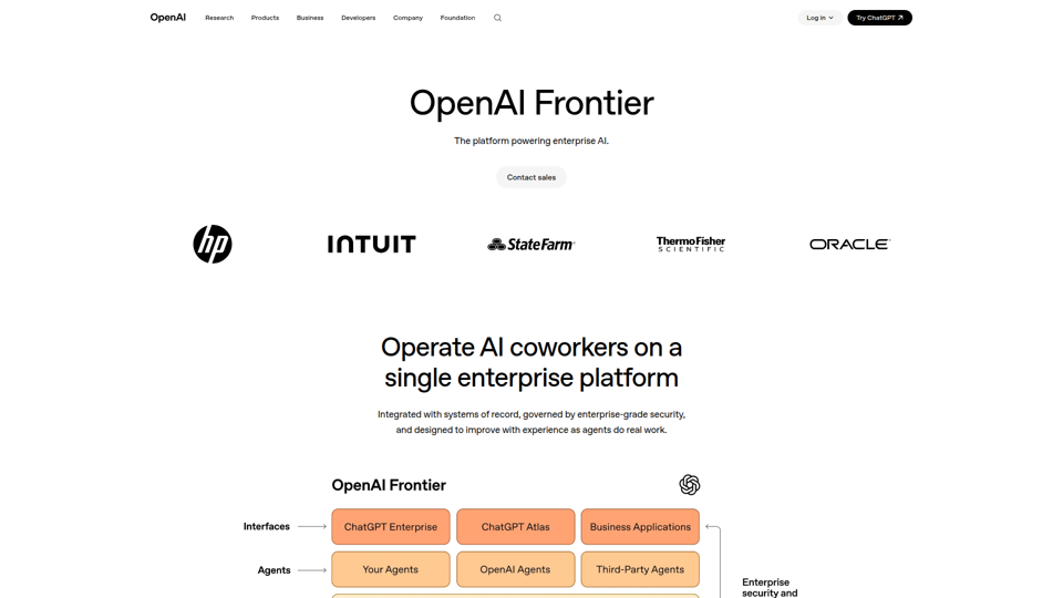 OpenAI Frontier | Enterprise platform for AI agents | OpenAI