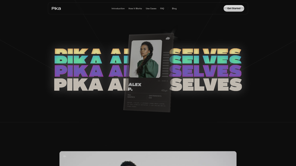 Pika - あなたのAIの分身が生まれる場所