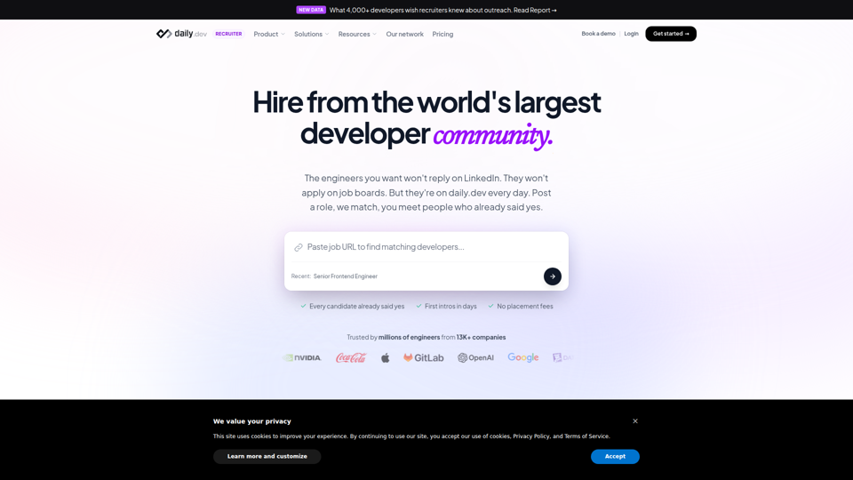 daily.dev Recruiter | The Developer-First Hiring Platform
