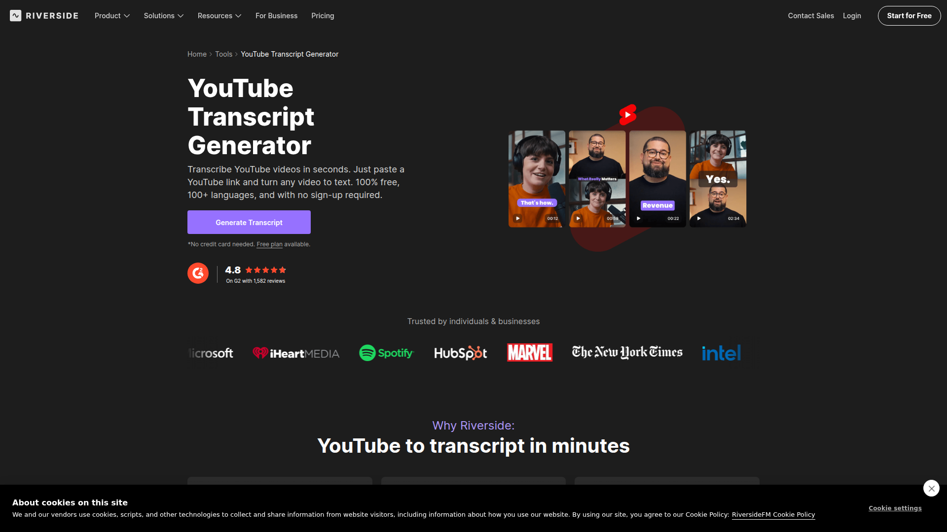 Generador de transcripciones de YouTube: gratis, en línea y con un 99 % de precisión