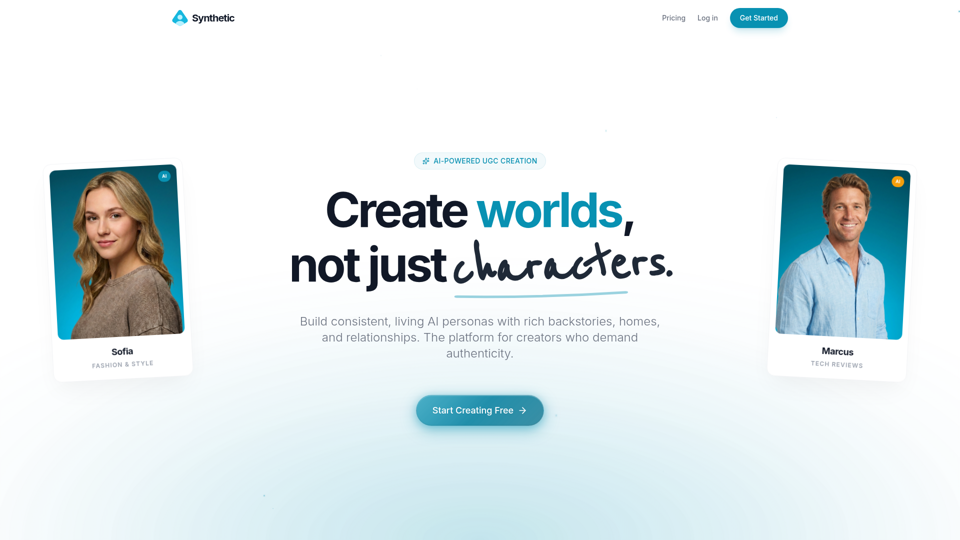 Synthetic — Plataforma de creación de UGC impulsada por IA