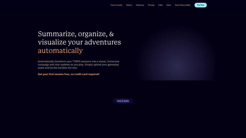 Tabletop Scribe | Transform sessions into stories