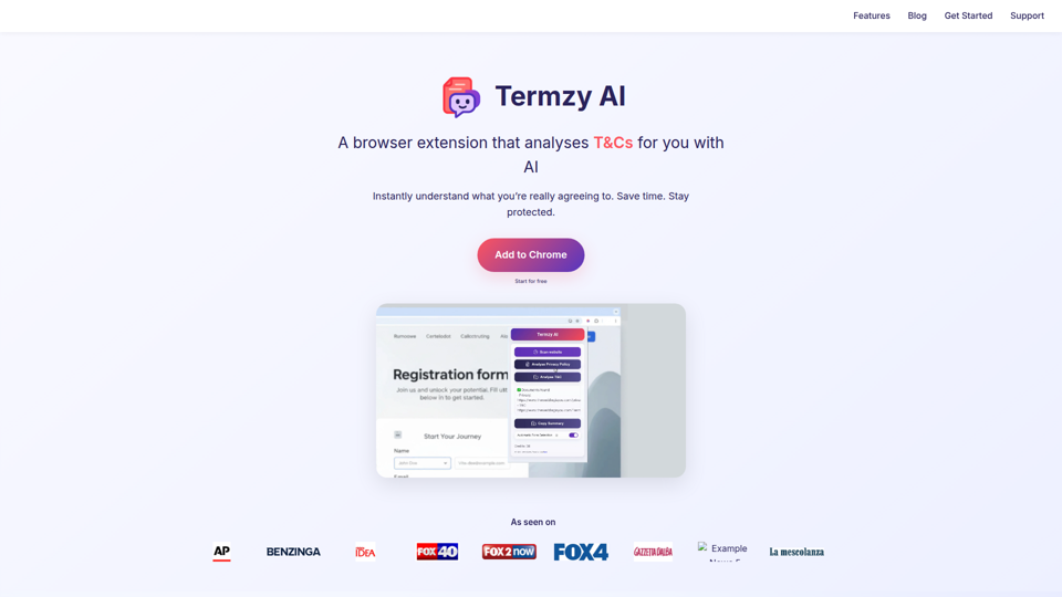 Termzy AI | Analyze Privacy Policies & T&C with AI