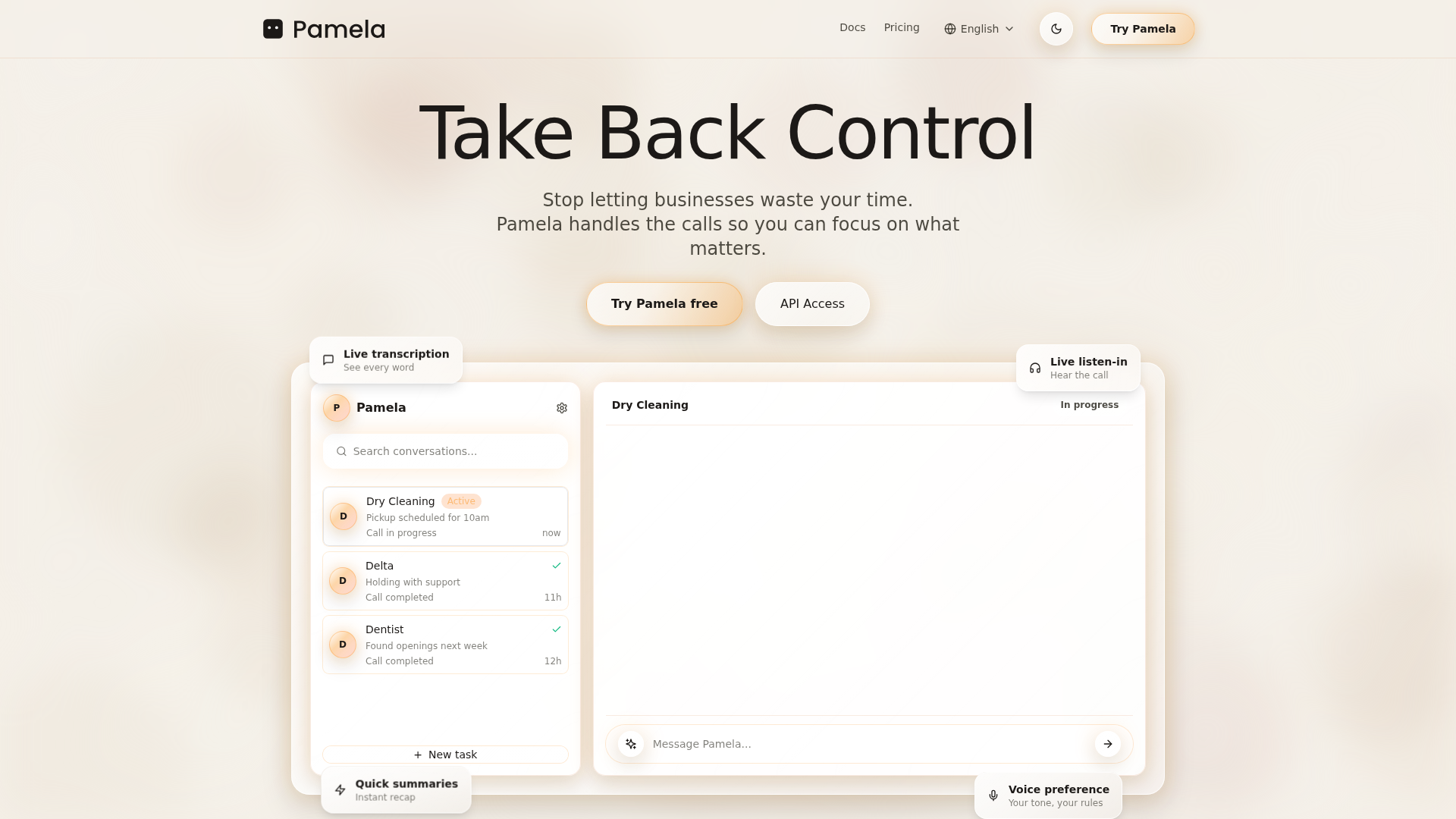 Pamela - Take Back Control of Your Time