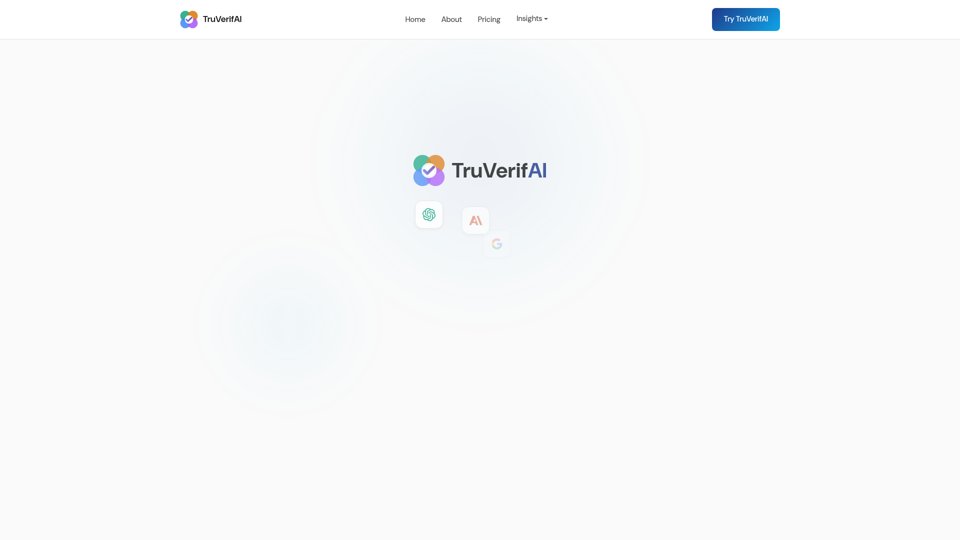 TruVerifAI — Verified Intelligence from 4 AI Models
