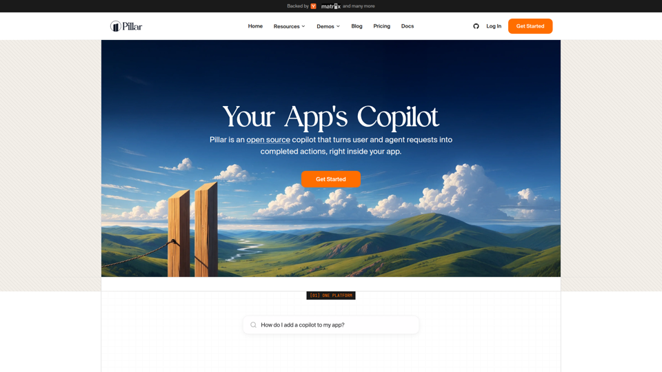 Pillar - あなたのアプリのコパイロット
