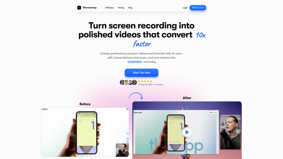 AI 屏幕录制器和演示视频制作工具