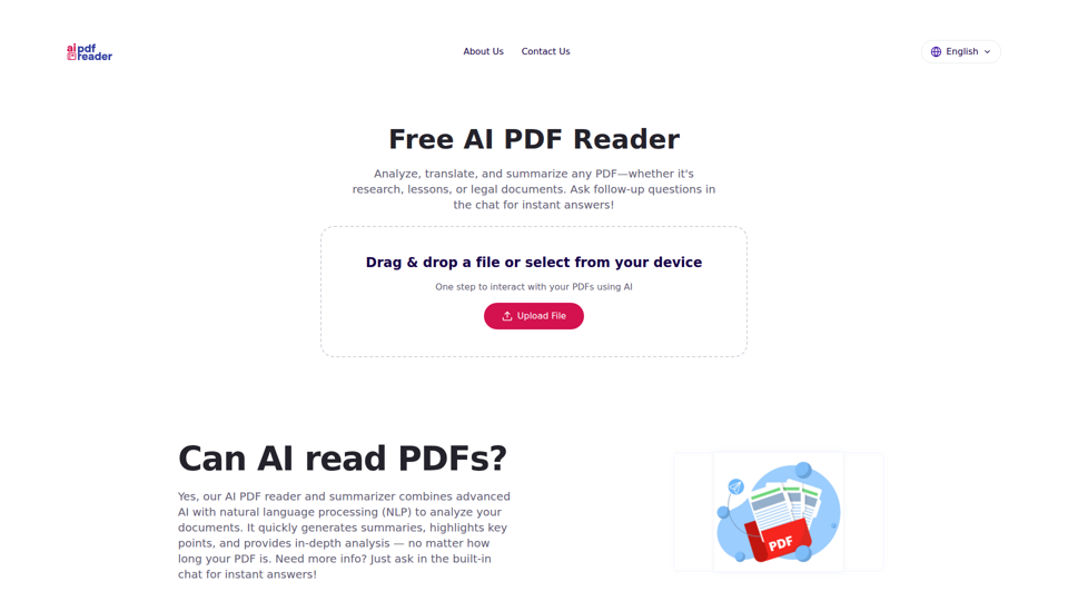 Free AI PDF Reader - Analyze, Translate & Summarize Documents