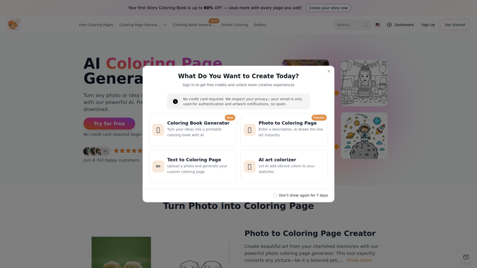 排名第一的 AI 涂色页生成器 - BestColoringPages AI