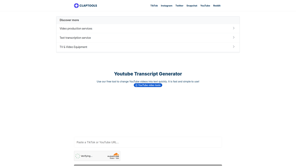 Free Youtube Transcript Generator - No Login, No Limit