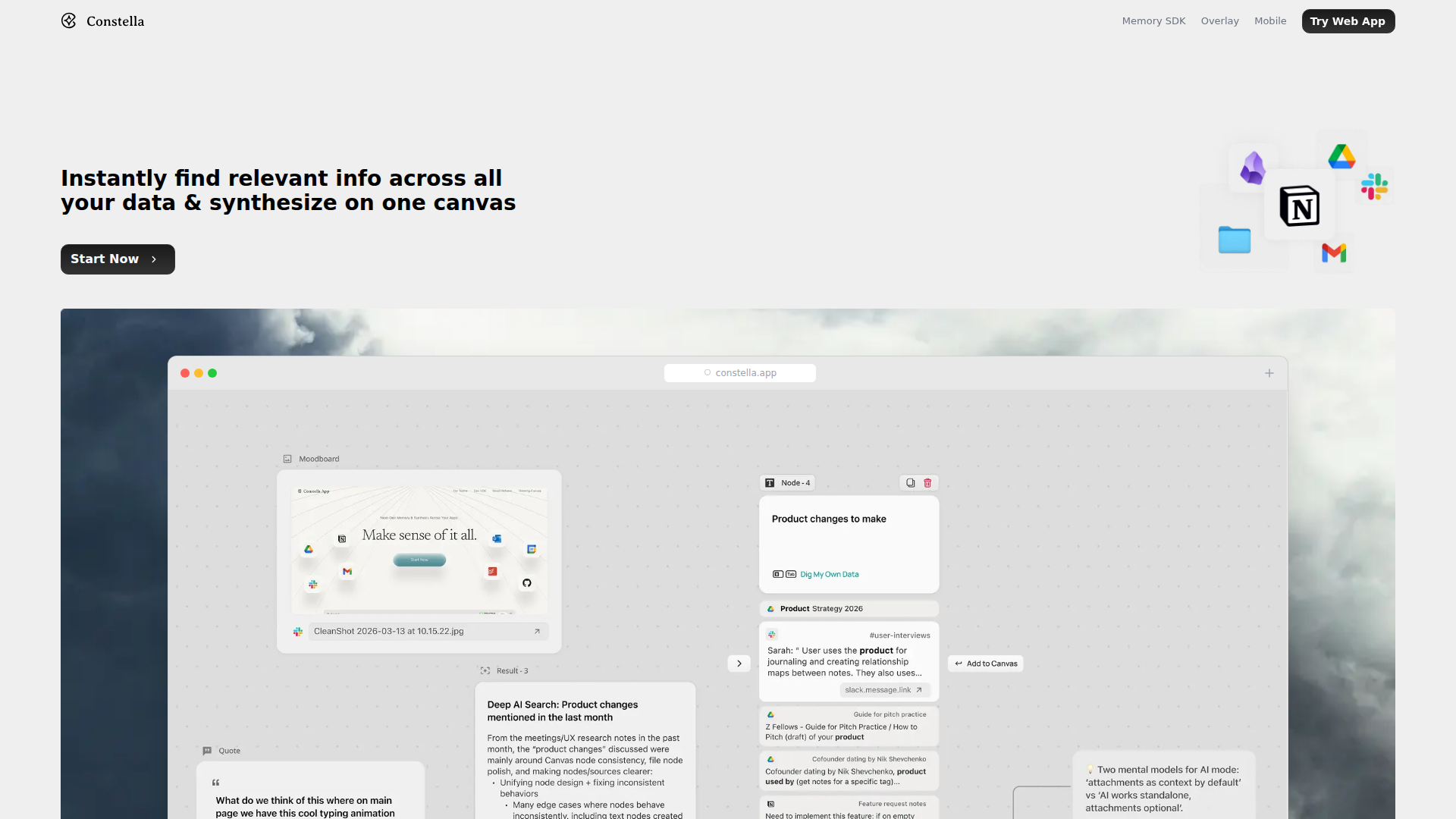 Constella — Find & Synthesize All Your Research