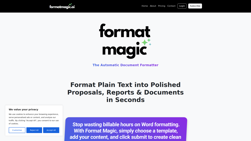 AI Document Formatter - Format Text & Docs Instantly