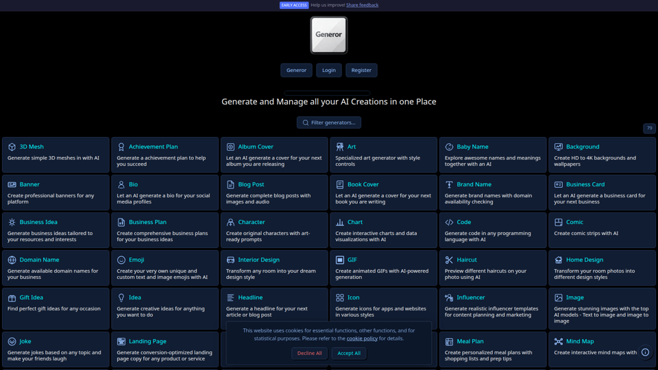 AI Generators - Generor