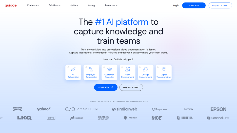 guidde・Magically create video documentation with AI