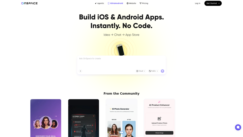AI Mobile App Builder - OnSpace.AI