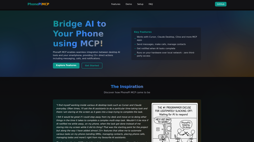 PhonePi MCP - Connect Your Phone to AI via Model Context Protocol