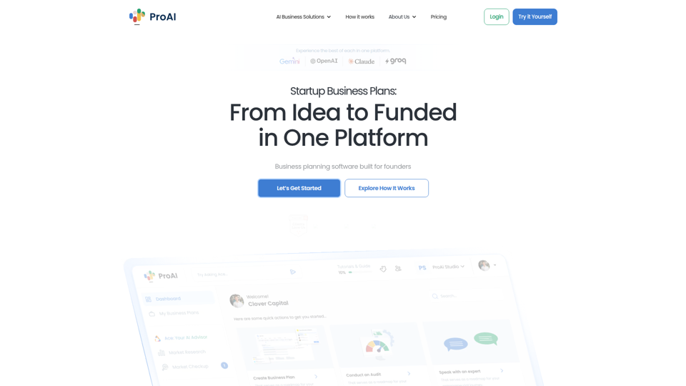 Startup Business Plans: Get Investor-Ready  | ProAI