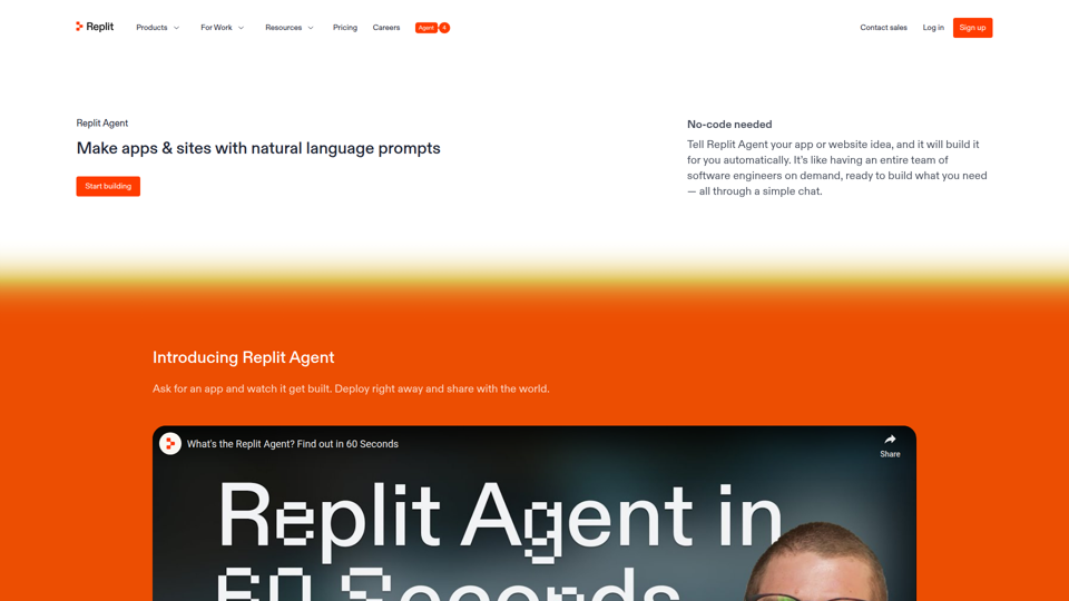 Replit AI – Turn natural language into apps and websites
