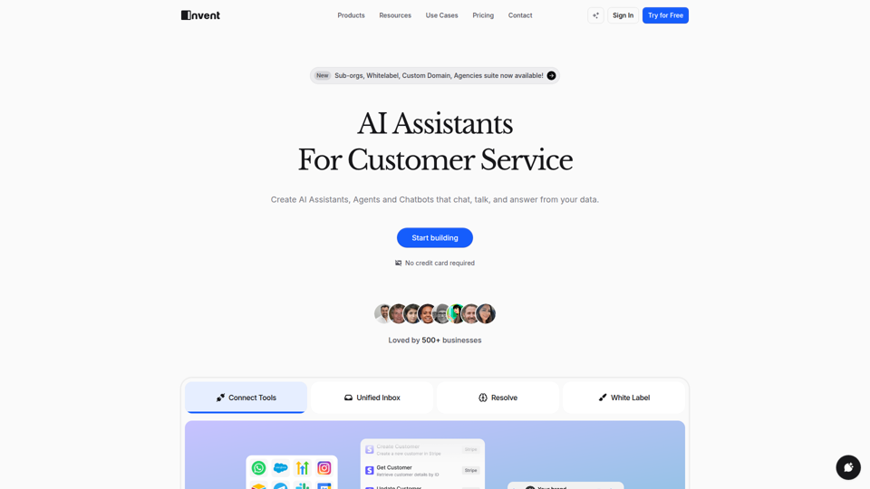 Invent - Asistentes de IA para Atención al Cliente