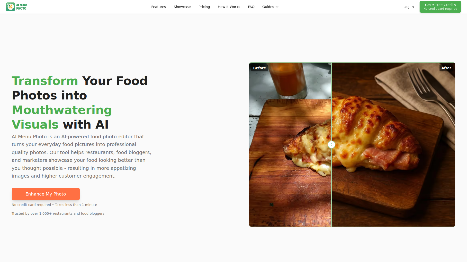 AI Menu Photo - AI Food Photo Editor for Menu Images