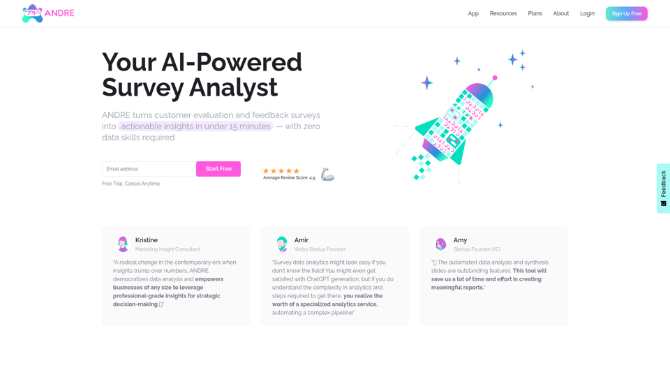 ANDRE - Synthetic Survey Data Analyst for Better CX