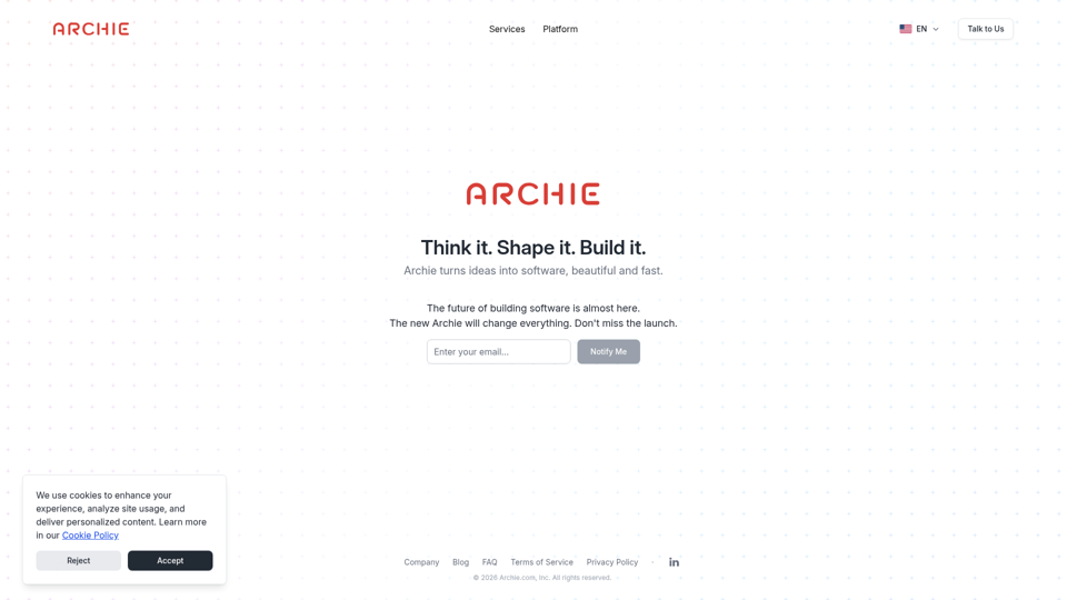 Archie | Agentic AI to Design and Build Software at Scale