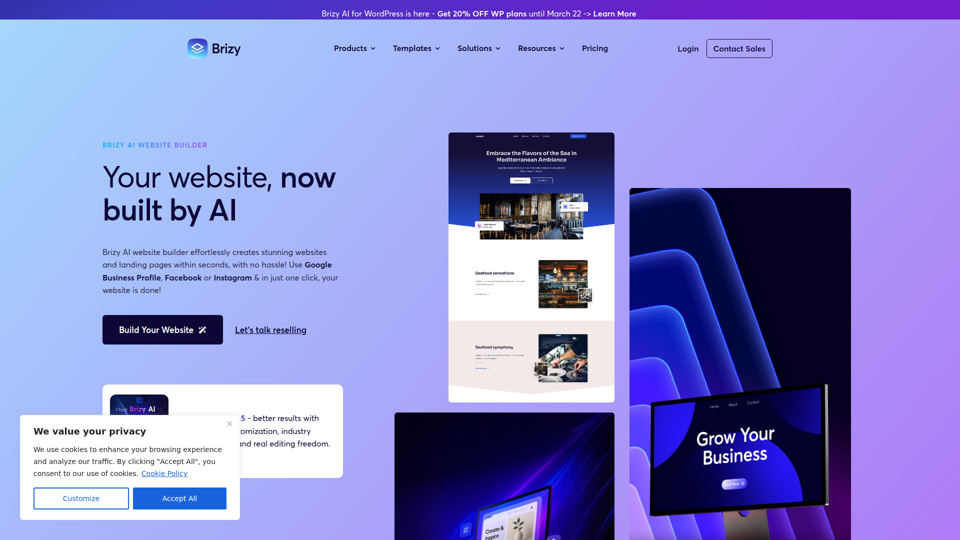 Brizy AI Website Builder | Build a Professional Website Fast