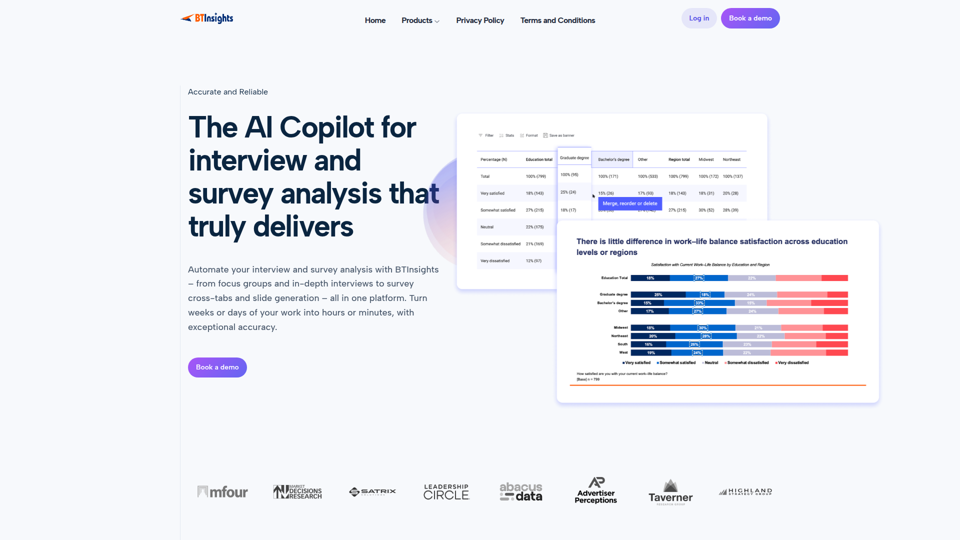 BTInsights | KI-Copilot für Interview- und Umfrageanalyse
