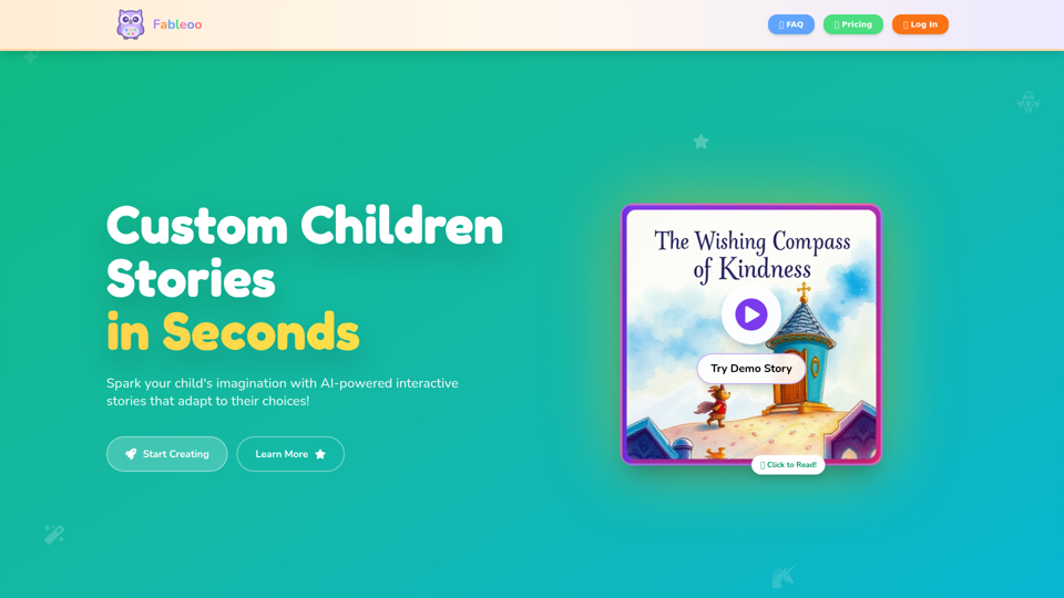 Fableoo - Where Kids Become Creative Storytellers