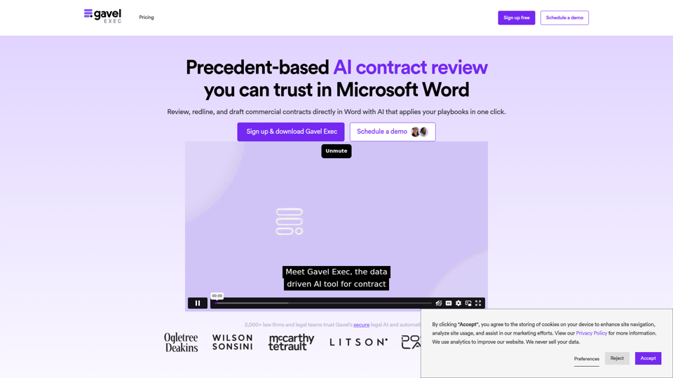 Gavel Exec | Revisión y redacción de contratos con IA en Word, por abogados especializados en transacciones