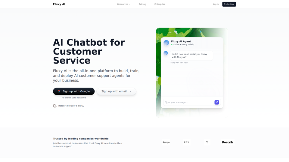Fluxy AI - AI-Powered Customer Support Platform