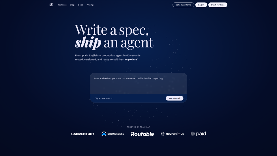 Logik | Spezifikationsgesteuerte Agentenplattform