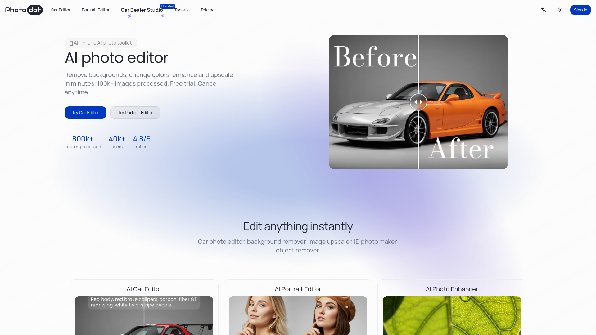 PhotodotAI - Best Free Online AI Photo Editor | No Credit Card Required