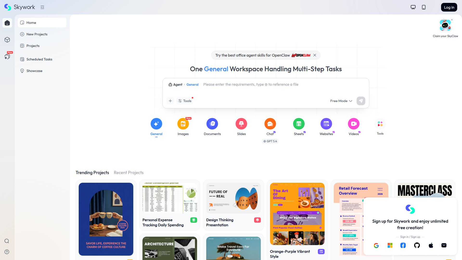 Skywork: All-in-One AI Agent Powered by Deep Research