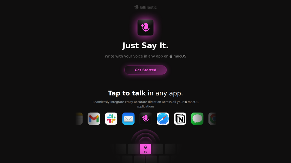 TalkTastic – Just Say It.