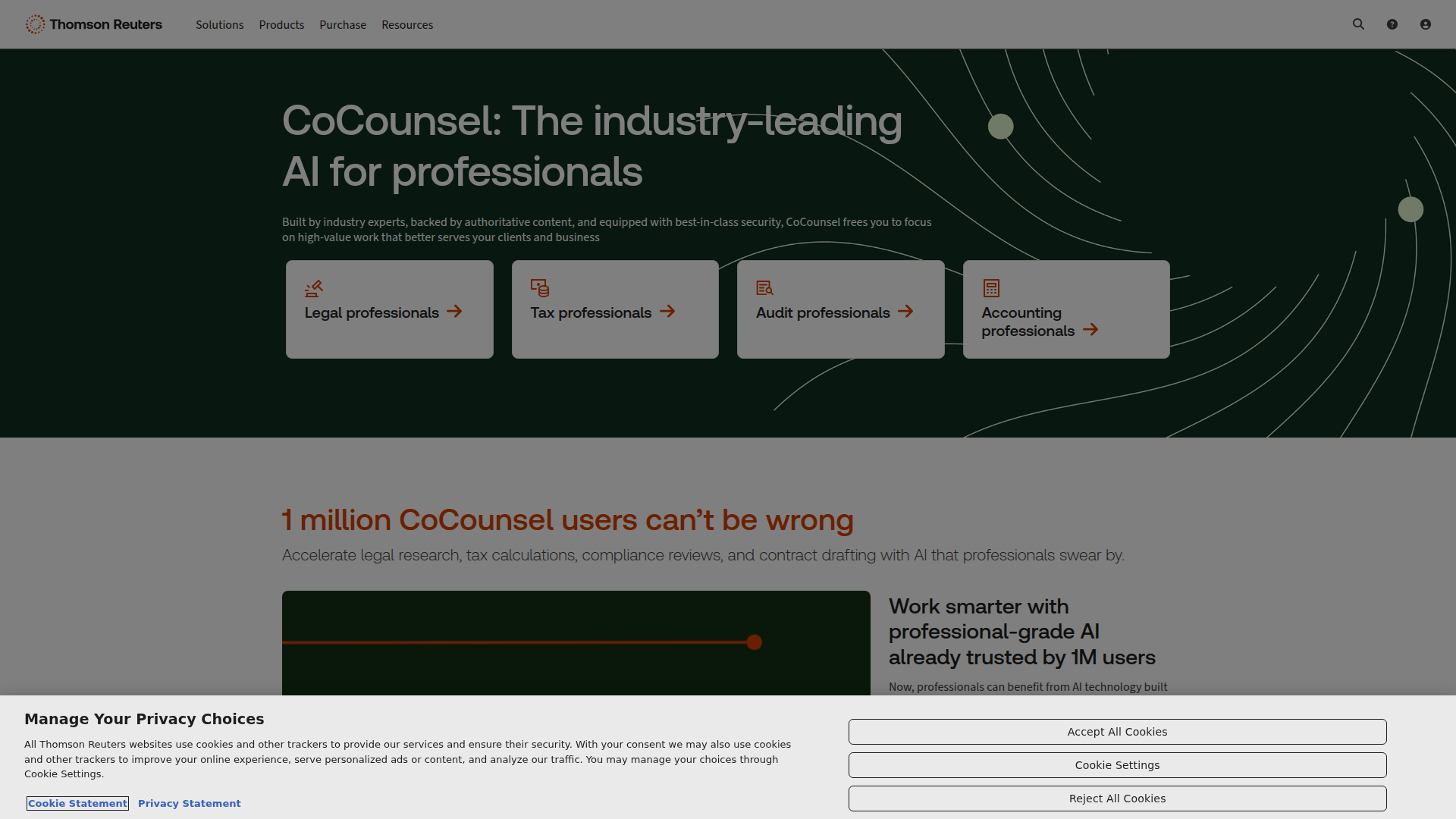 CoCounsel: The industry-leading AI for professionals | Thomson Reuters