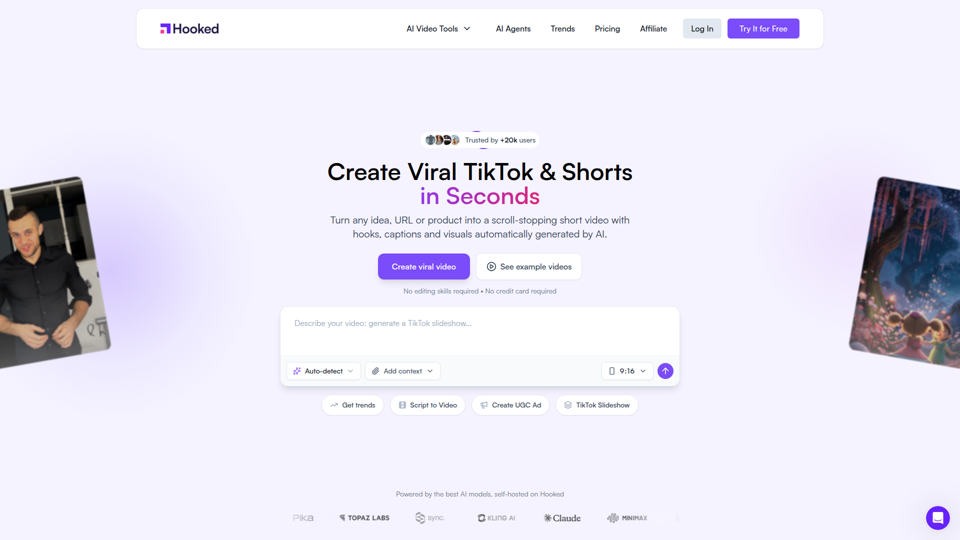 Hooked | The #1 AI Video Automation Platform