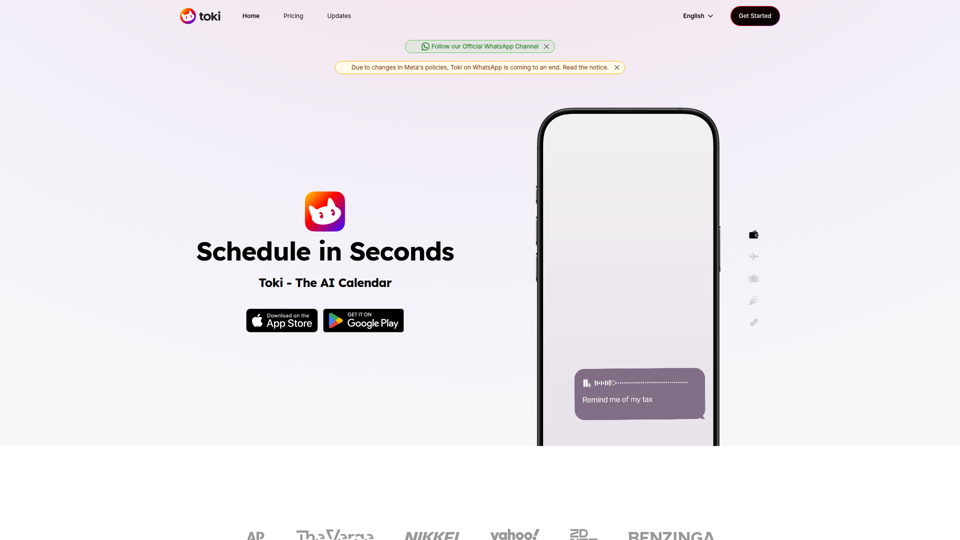 Toki ‐ The AI Calendar
