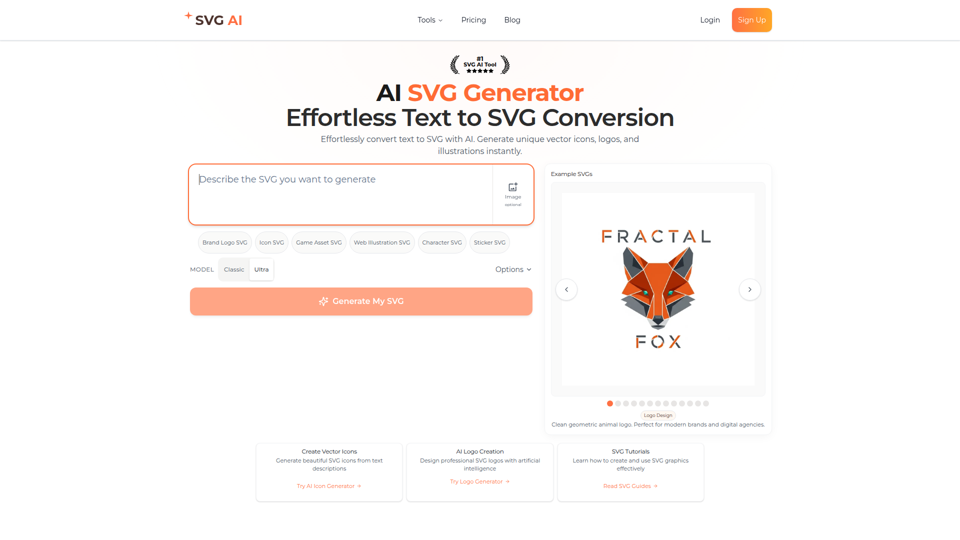 AI SVG 生成器：使用 AI 即刻创建 SVG