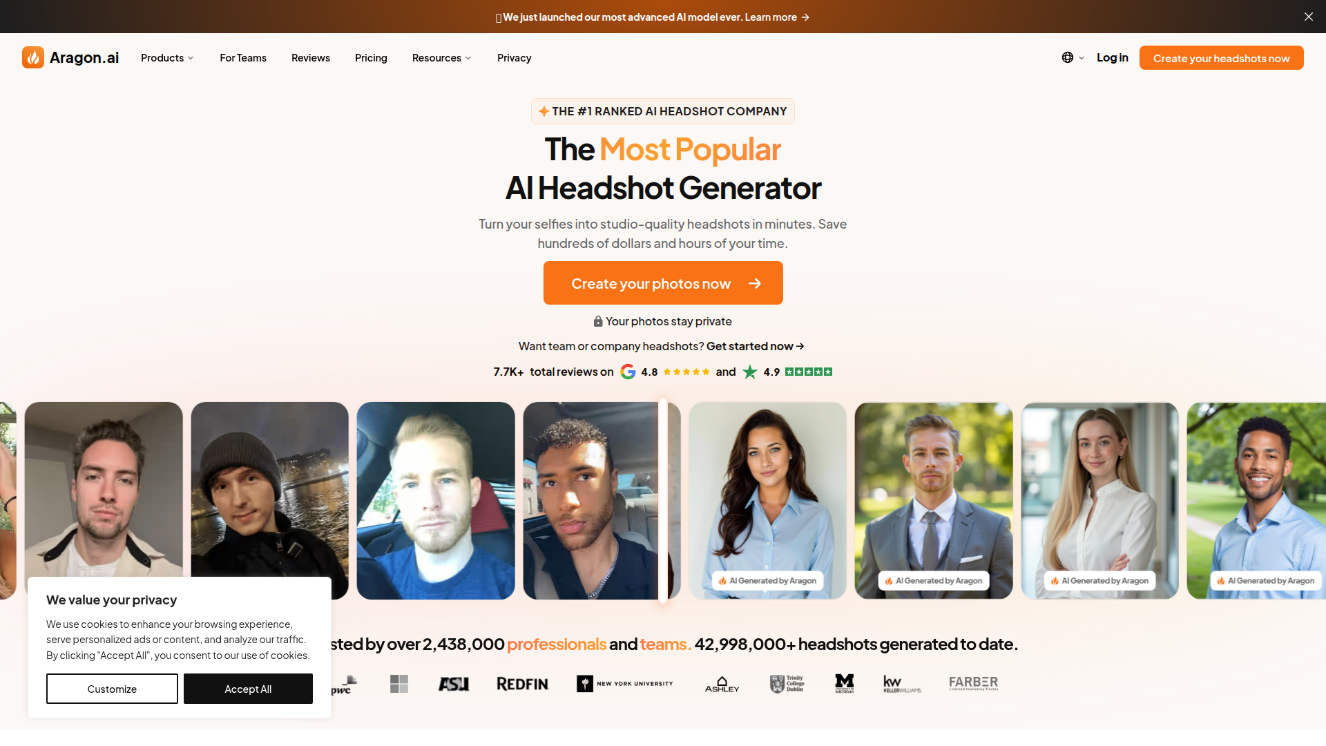 The Leading AI Headshot Generator