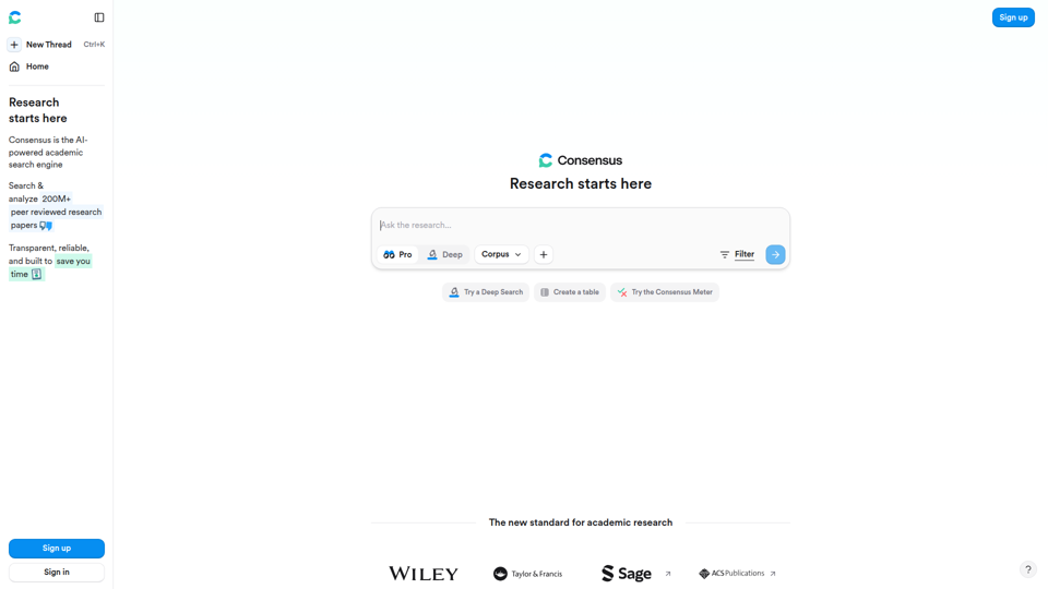 Consenso: IA para la investigación