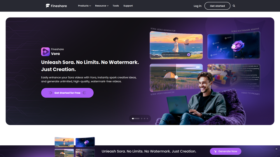 Hochwertige KI-Plattform für Audio- und Videoerstellung | Fineshare