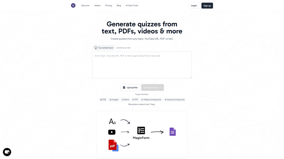 Create Quiz with AI from any text