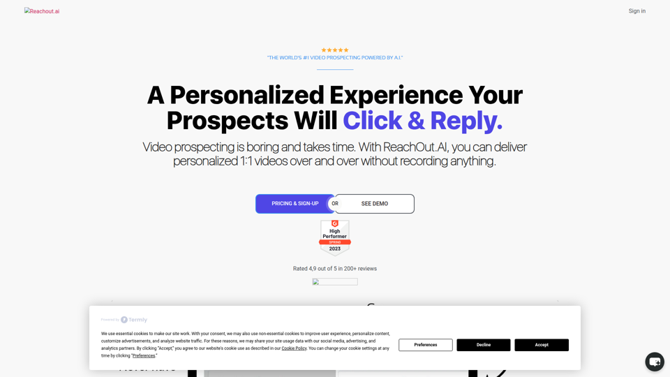 KI-gestützte Video-Prospektion – Reachout.ai
