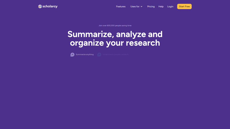 Scholarcy - Knowledge made simple