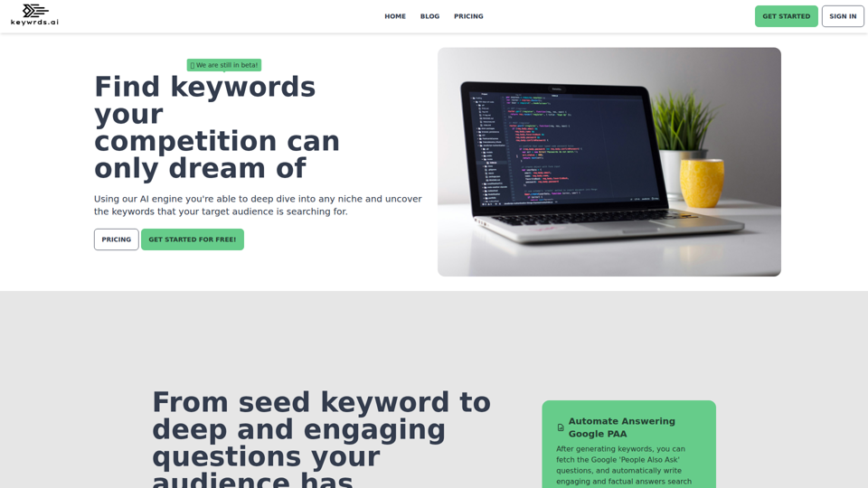 Keywrds.ai｜发现让竞争对手只能梦想拥有的关键词