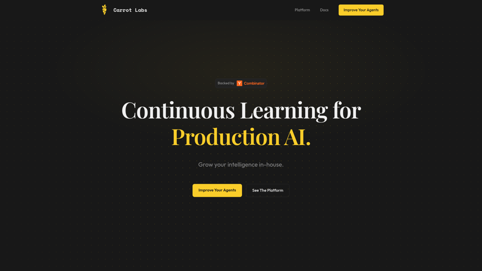 Carrot Labs | 让您的 AI 智能体更快更强