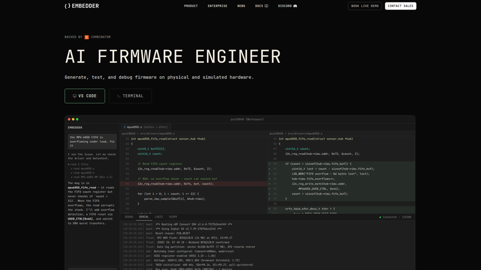 Embedder | AI Firmware Engineer