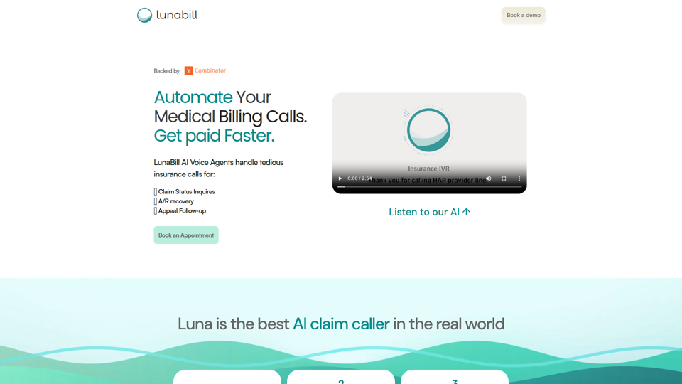 LunaBill | Automate Your AR Calls