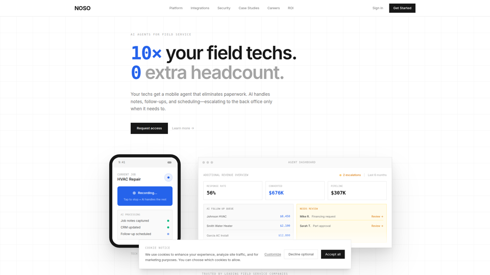 Noso - The Source of Intelligence for Field Technicians